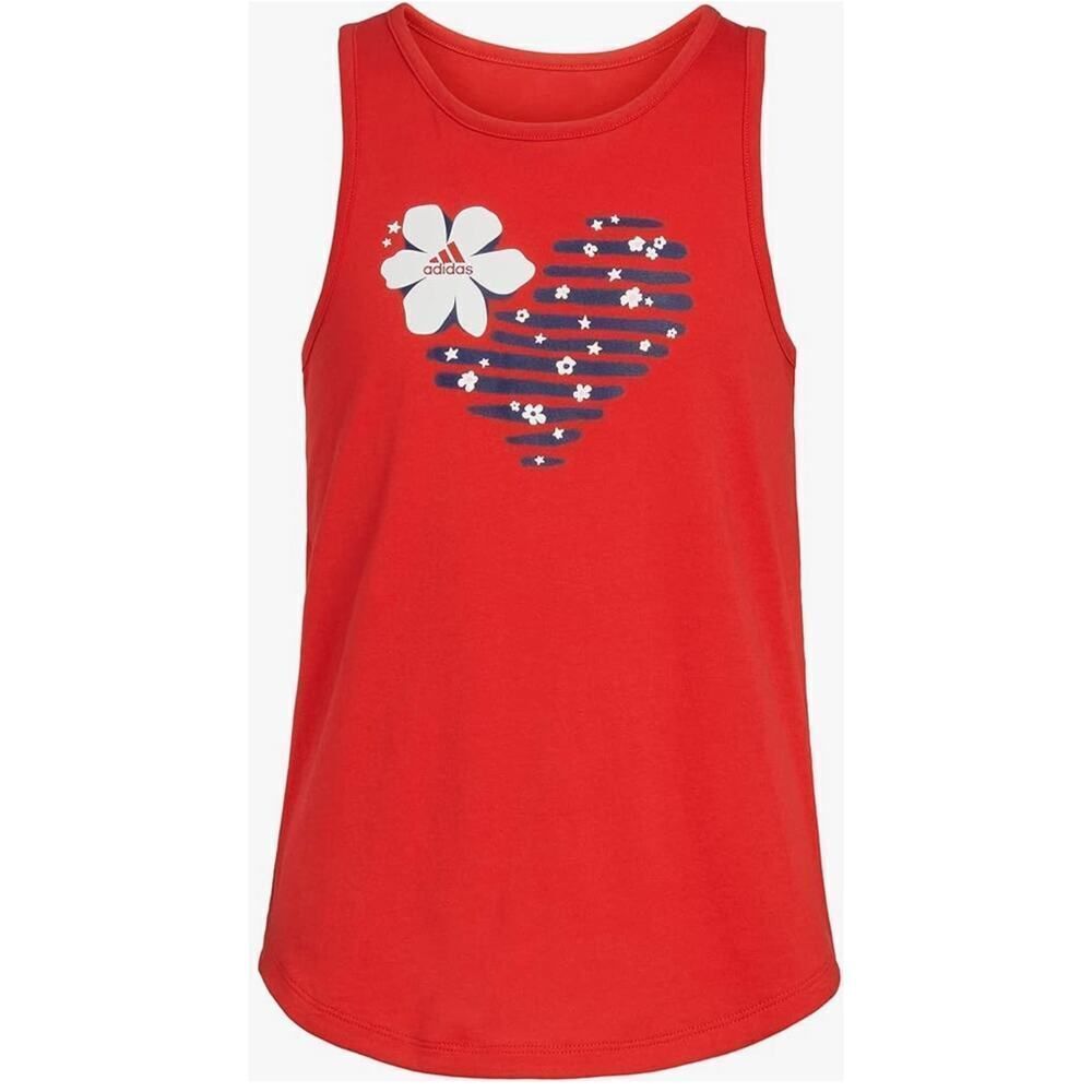 Adidas Floral Heart Tank Girls Size‎ L